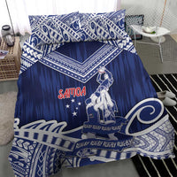 Samoa Rugby Bedding Set Pacific Warrior Glory - Polynesian Pride