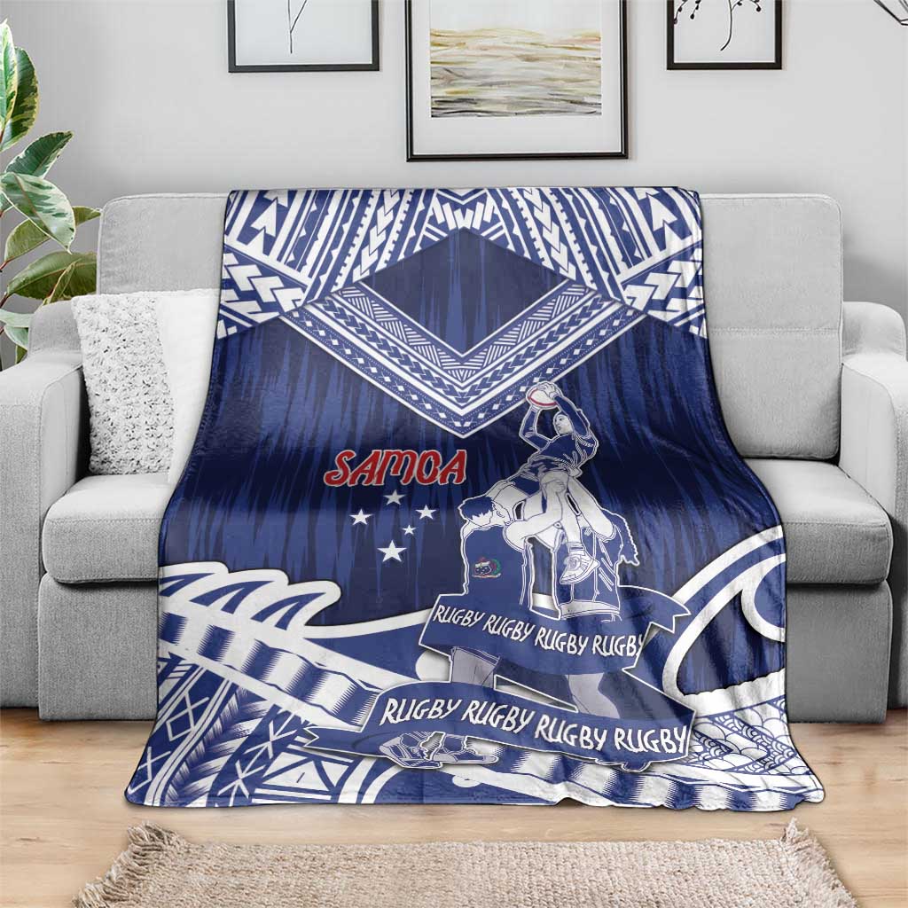Samoa Rugby Blanket Pacific Warrior Glory - Polynesian Pride
