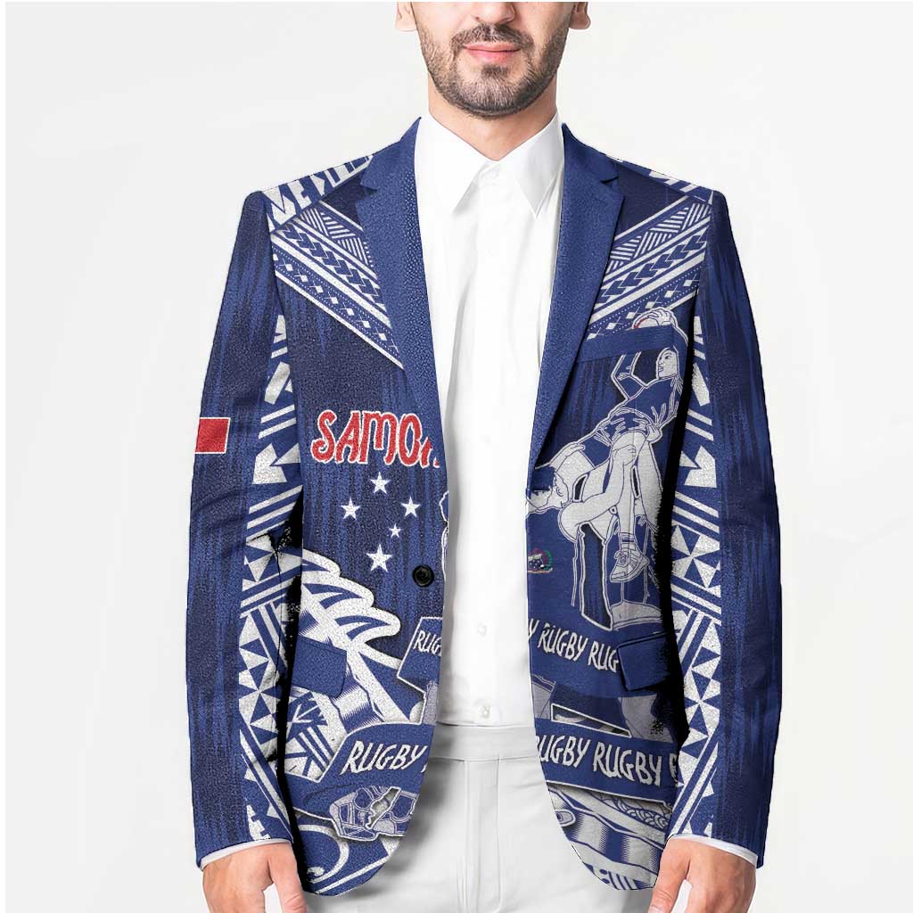 Personalised Samoa Rugby Blazer Pacific Warrior Glory - Polynesian Pride