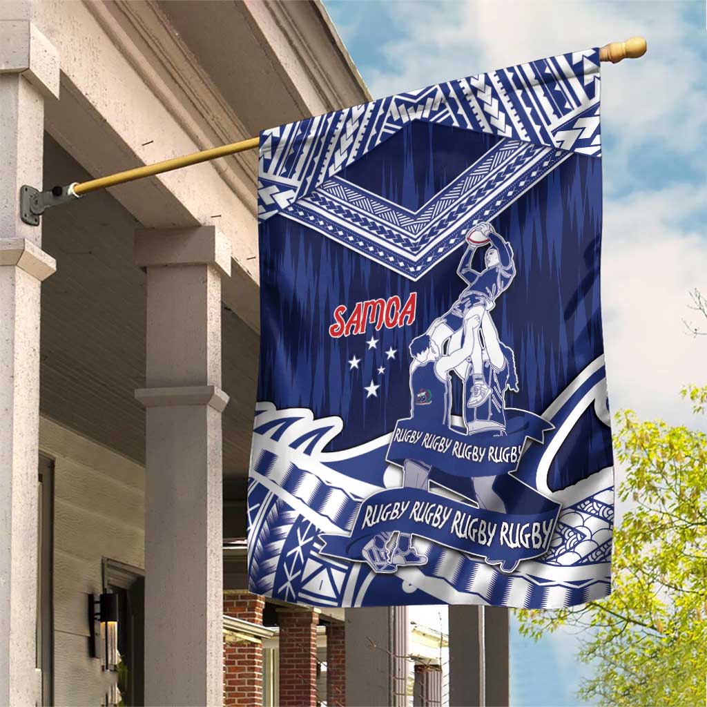Samoa Rugby Garden Flag Pacific Warrior Glory - Polynesian Pride