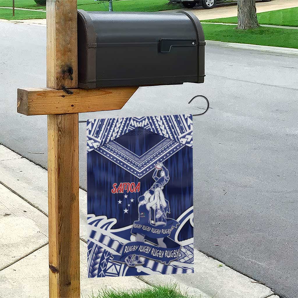 Samoa Rugby Garden Flag Pacific Warrior Glory - Polynesian Pride