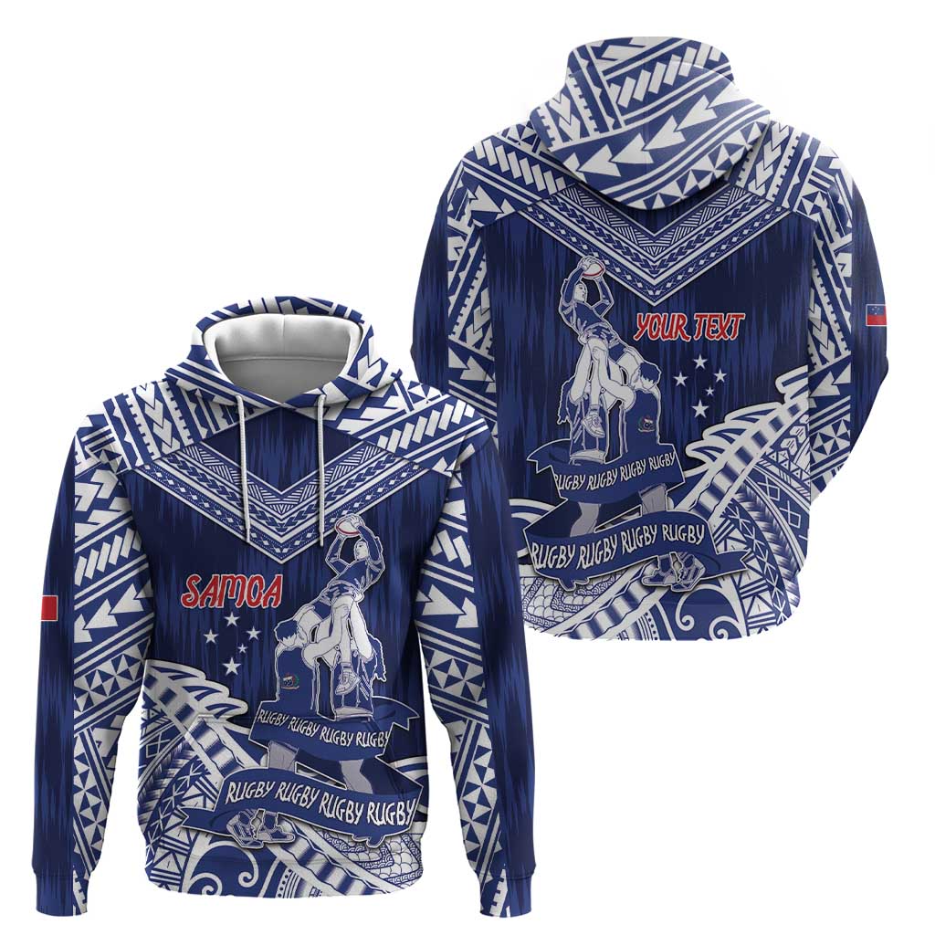 Personalised Samoa Rugby Hoodie Pacific Warrior Glory - Polynesian Pride
