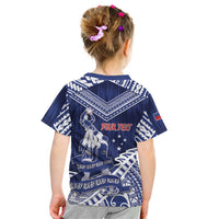 Personalised Samoa Rugby Kid T Shirt Pacific Warrior Glory - Polynesian Pride