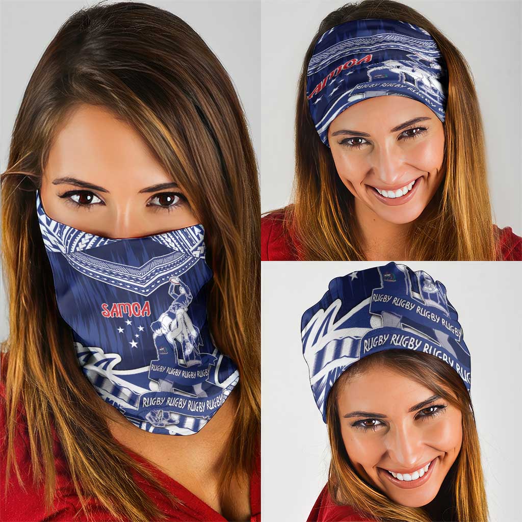 Samoa Rugby Neck Gaiter Pacific Warrior Glory - Polynesian Pride