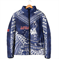 Personalised Samoa Rugby Padded Jacket Pacific Warrior Glory - Polynesian Pride