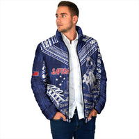Personalised Samoa Rugby Padded Jacket Pacific Warrior Glory - Polynesian Pride