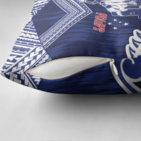 Samoa Rugby Pillow Cover Pacific Warrior Glory - Polynesian Pride