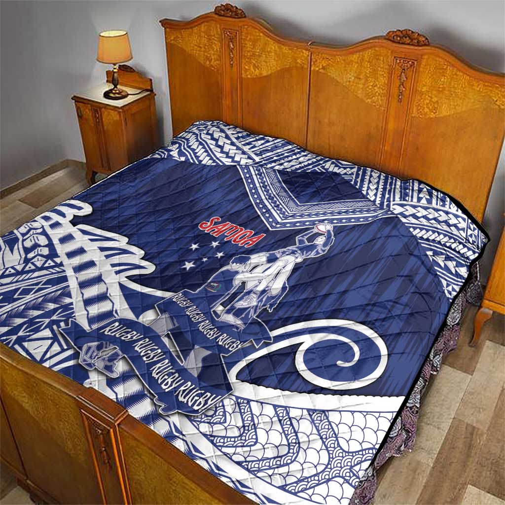 Samoa Rugby Quilt Pacific Warrior Glory - Polynesian Pride