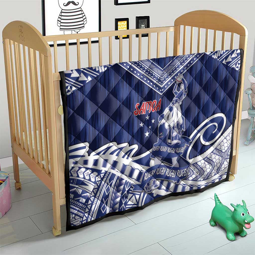 Samoa Rugby Quilt Pacific Warrior Glory - Polynesian Pride