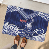 Samoa Rugby Rubber Doormat Pacific Warrior Glory - Polynesian Pride