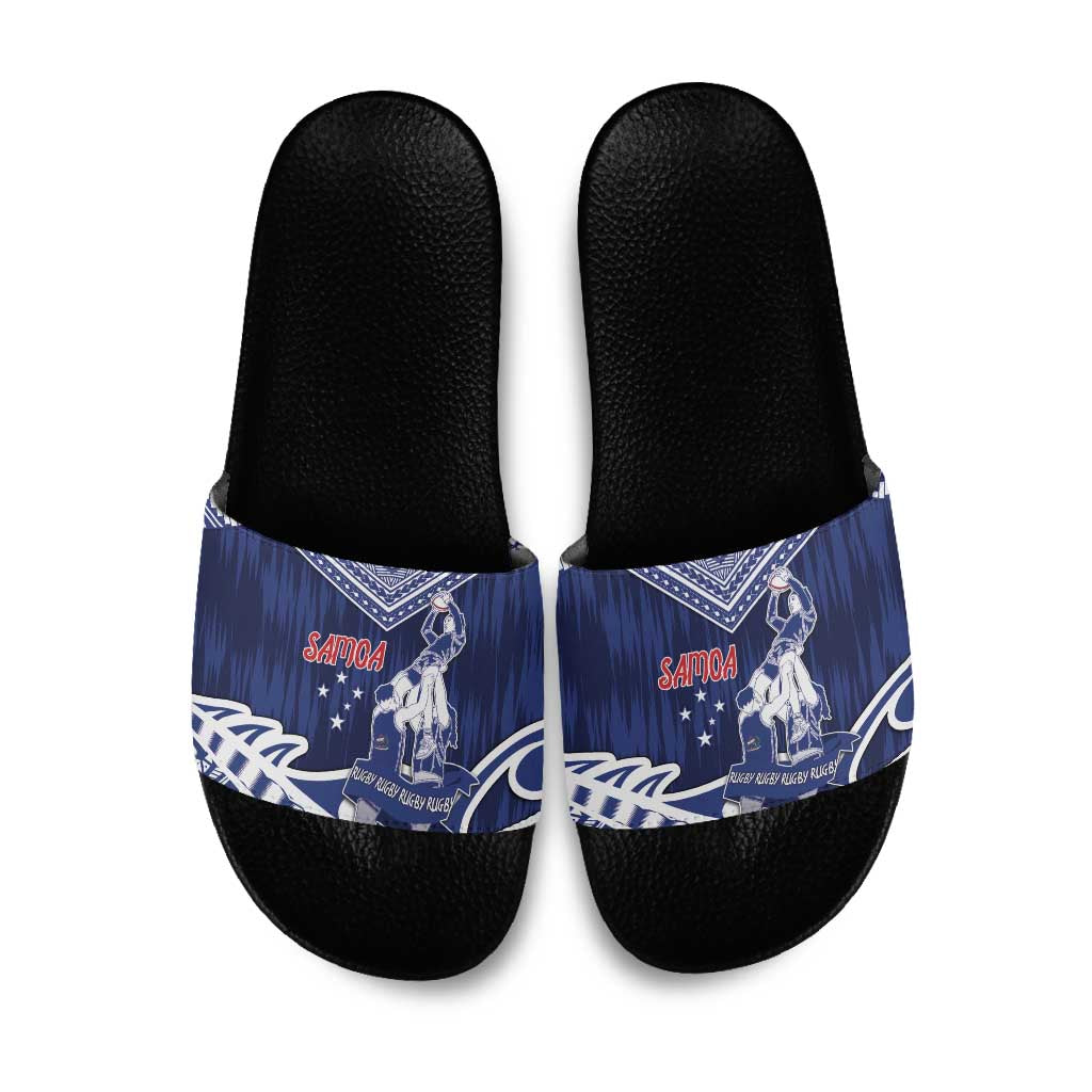 Samoa Rugby Slide Sandals Pacific Warrior Glory - Polynesian Pride