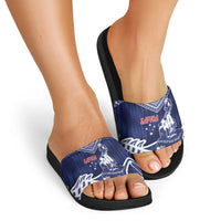 Samoa Rugby Slide Sandals Pacific Warrior Glory - Polynesian Pride