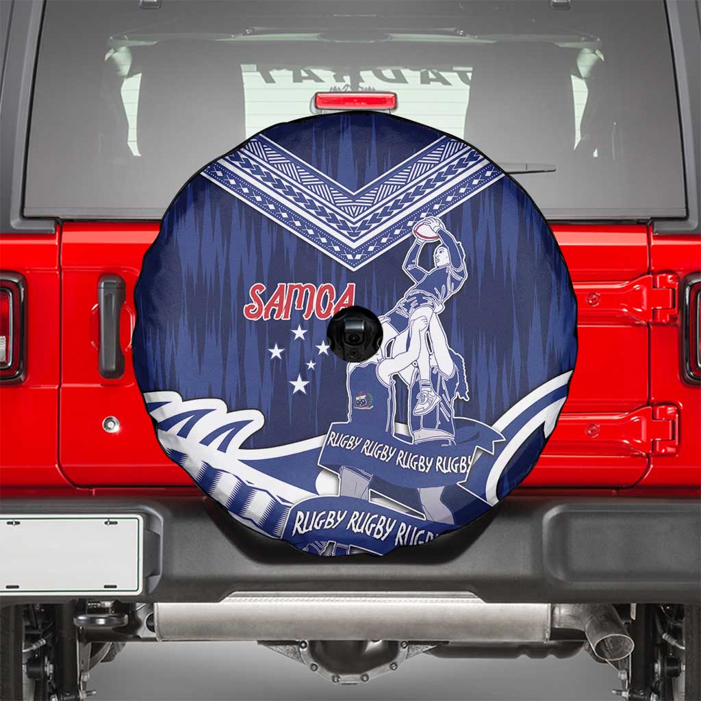 Samoa Rugby Spare Tire Cover Pacific Warrior Glory - Polynesian Pride