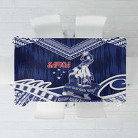 Samoa Rugby Tablecloth Pacific Warrior Glory - Polynesian Pride