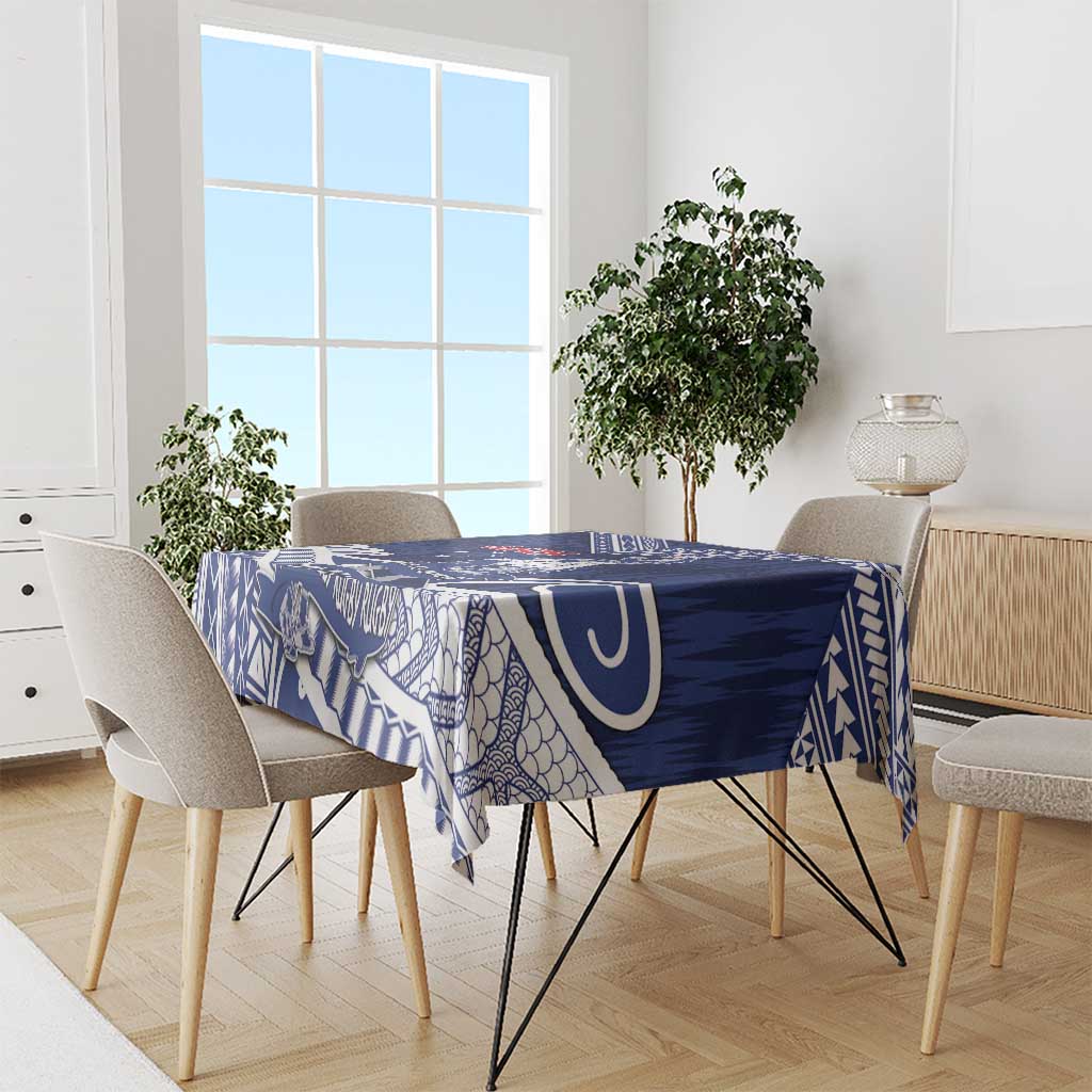 Samoa Rugby Tablecloth Pacific Warrior Glory - Polynesian Pride