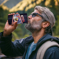 Personalized American Samoa 4 in 1 Can Cooler Tumbler Bald Eagle With Polynesian Pattern - Polynesian Pride