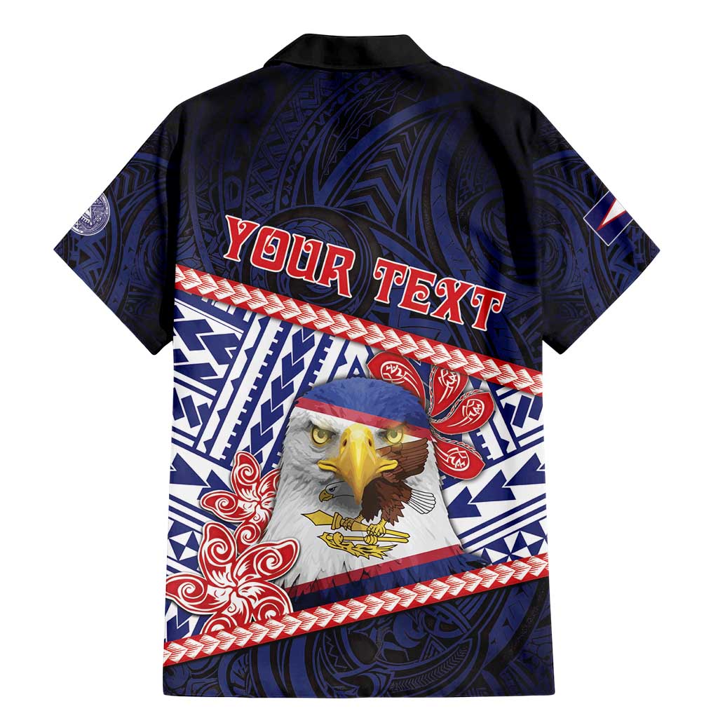 Personalized American Samoa Family Matching Mermaid Dress and Hawaiian Shirt Bald Eagle With Polynesian Pattern - Polynesian Pride