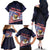 Personalized American Samoa Family Matching Off The Shoulder Long Sleeve Dress and Hawaiian Shirt Bald Eagle With Polynesian Pattern - Polynesian Pride