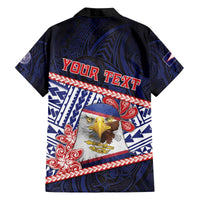 Personalized American Samoa Family Matching Off The Shoulder Long Sleeve Dress and Hawaiian Shirt Bald Eagle With Polynesian Pattern - Polynesian Pride