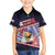 Personalized American Samoa Family Matching Off Shoulder Short Dress and Hawaiian Shirt Bald Eagle With Polynesian Pattern - Polynesian Pride