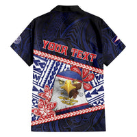 Personalized American Samoa Hawaiian Shirt Bald Eagle With Polynesian Pattern DT05 - Polynesian Pride