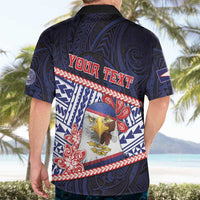 Personalized American Samoa Hawaiian Shirt Bald Eagle With Polynesian Pattern DT05 - Polynesian Pride