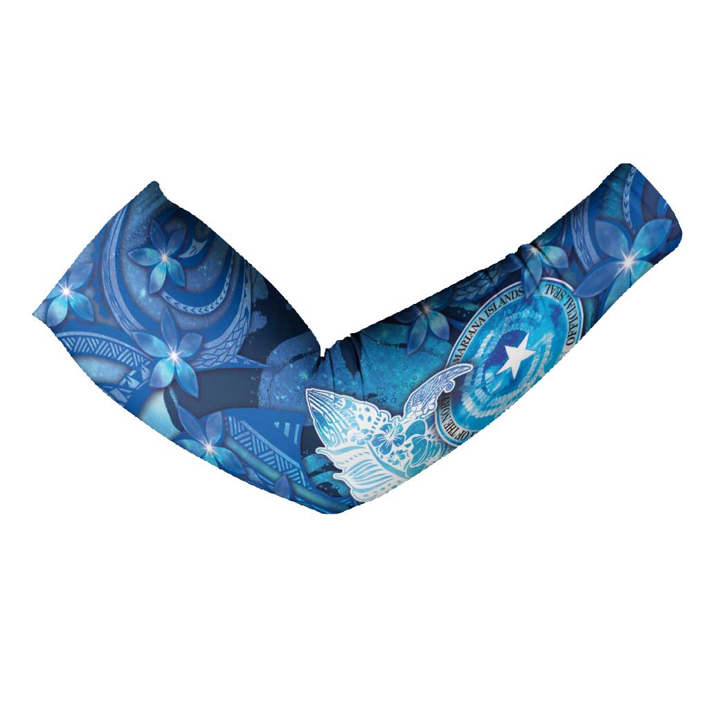 Northern Mariana Islands Arm Sleeves Galaxy Polynesian Shark Tattoo - Polynesian Pride