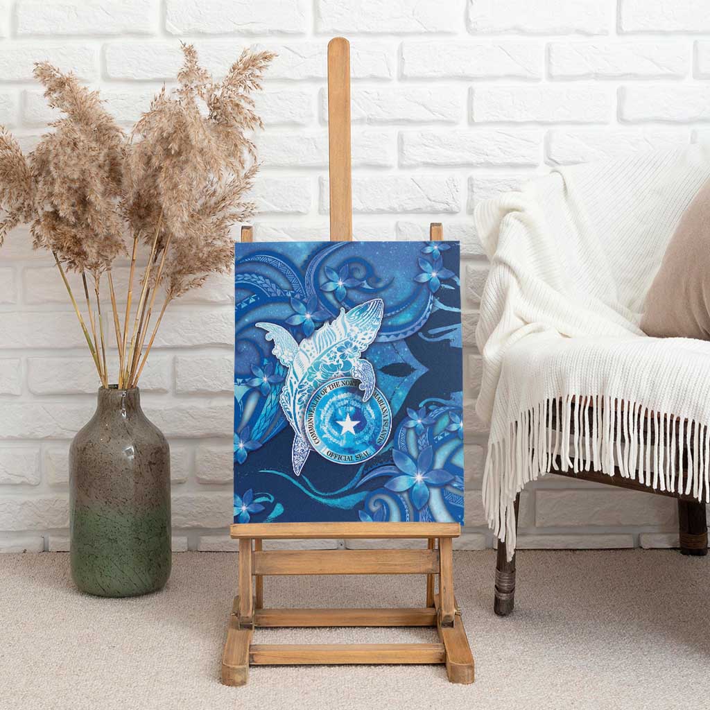 Northern Mariana Islands Canvas Wall Art Galaxy Polynesian Shark Tattoo DT05 - Polynesian Pride