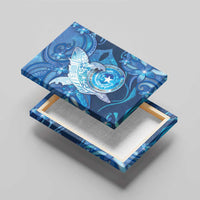Northern Mariana Islands Canvas Wall Art Galaxy Polynesian Shark Tattoo DT05 - Polynesian Pride