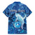Personalised Northern Mariana Islands Family Matching Mermaid Dress and Hawaiian Shirt Galaxy Polynesian Shark Tattoo - Polynesian Pride