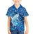 Personalised Northern Mariana Islands Family Matching Off The Shoulder Long Sleeve Dress and Hawaiian Shirt Galaxy Polynesian Shark Tattoo - Polynesian Pride