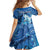 Personalised Northern Mariana Islands Family Matching Off Shoulder Short Dress and Hawaiian Shirt Galaxy Polynesian Shark Tattoo - Polynesian Pride