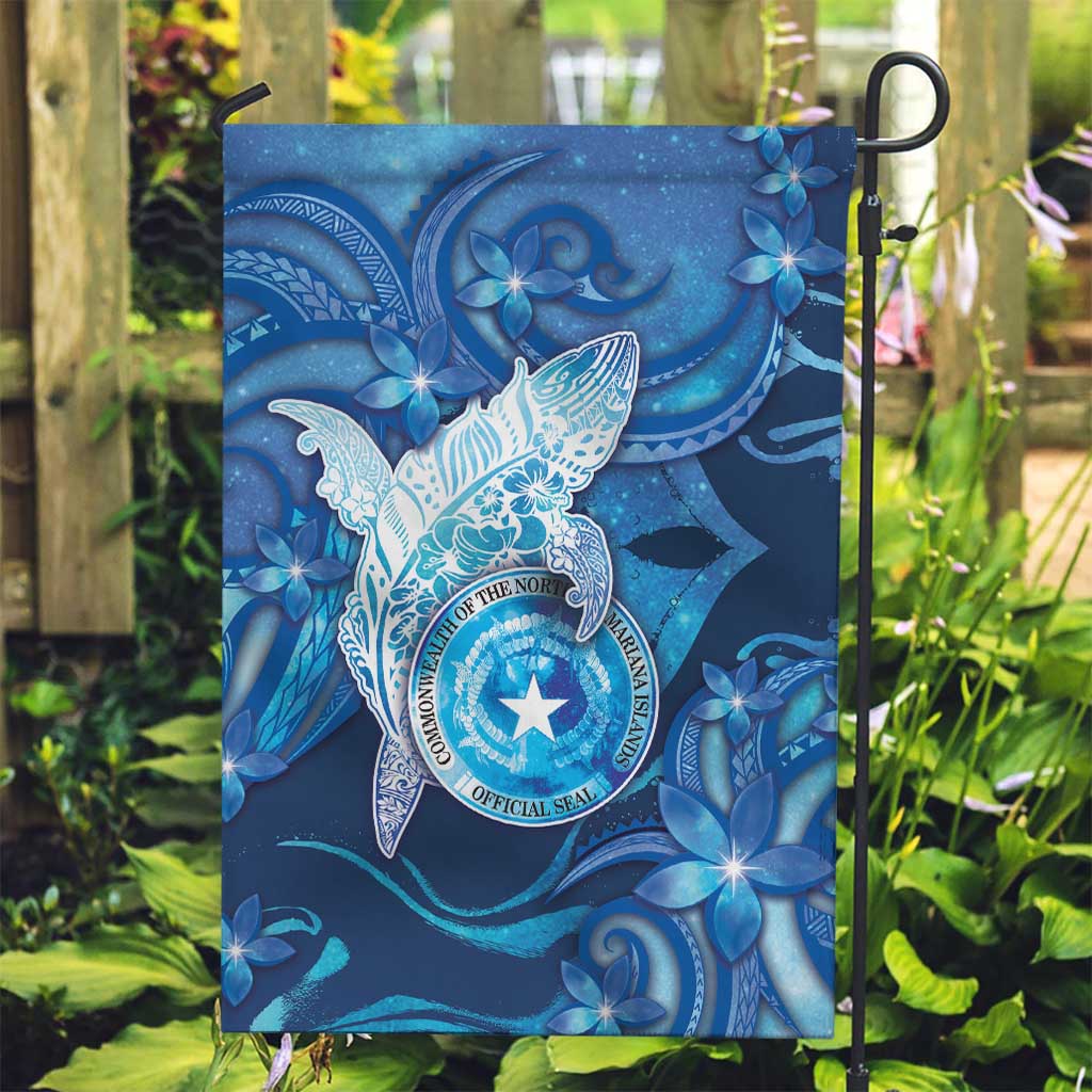 Northern Mariana Islands Garden Flag Galaxy Polynesian Shark Tattoo - Polynesian Pride