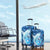 Northern Mariana Islands Luggage Cover Galaxy Polynesian Shark Tattoo - Polynesian Pride