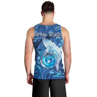 Personalised Northern Mariana Islands Men Tank Top Galaxy Polynesian Shark Tattoo DT05 - Polynesian Pride
