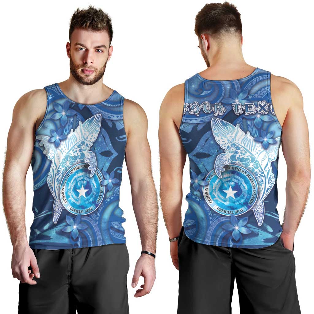 Personalised Northern Mariana Islands Men Tank Top Galaxy Polynesian Shark Tattoo DT05 - Polynesian Pride