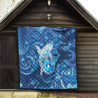 Northern Mariana Islands Quilt Galaxy Polynesian Shark Tattoo - Polynesian Pride