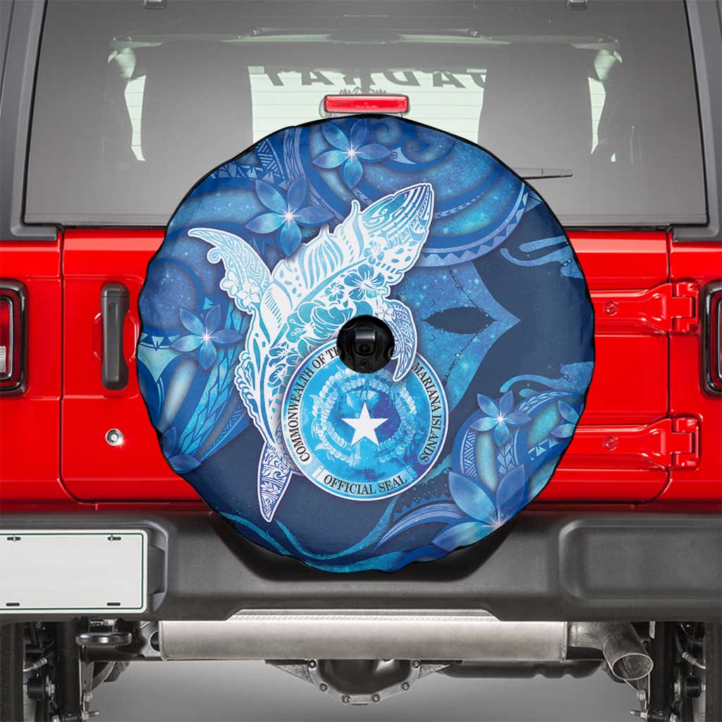Northern Mariana Islands Spare Tire Cover Galaxy Polynesian Shark Tattoo DT05 - Polynesian Pride
