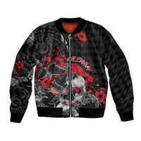 Personalised Hawaiian And Japanese Bomber Jacket Aloha Koi Fish Palaka Patterns - Polynesian Pride