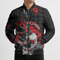 Personalised Hawaiian And Japanese Bomber Puffer Jacket Aloha Koi Fish Palaka Patterns - Polynesian Pride