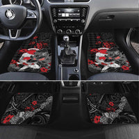 Personalised Hawaiian And Japanese Car Mats Aloha Koi Fish Palaka Patterns - Polynesian Pride