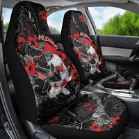 Hawaiian And Japanese Car Seat Cover Aloha Koi Fish Palaka Patterns - Polynesian Pride