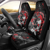 Hawaiian And Japanese Car Seat Cover Aloha Koi Fish Palaka Patterns - Polynesian Pride