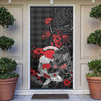 Personalised Hawaiian And Japanese Door Cover Aloha Koi Fish Palaka Patterns - Polynesian Pride