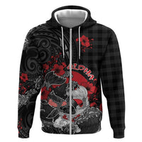 Personalised Hawaiian And Japanese Hoodie Aloha Koi Fish Palaka Patterns - Polynesian Pride