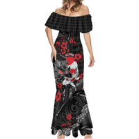 Personalised Hawaiian And Japanese Mermaid Dress Aloha Koi Fish Palaka Patterns - Polynesian Pride