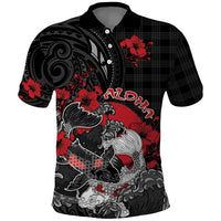 Personalised Hawaiian And Japanese Polo Shirt Aloha Koi Fish Palaka Patterns - Polynesian Pride