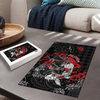 Hawaiian And Japanese Puzzle Aloha Koi Fish Palaka Patterns - Polynesian Pride