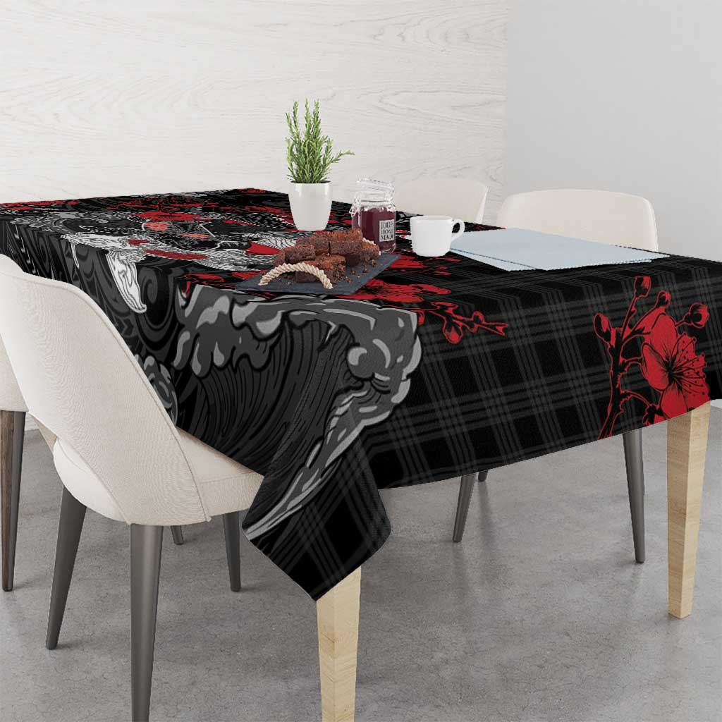 Hawaiian And Japanese Tablecloth Aloha Koi Fish Palaka Patterns - Polynesian Pride