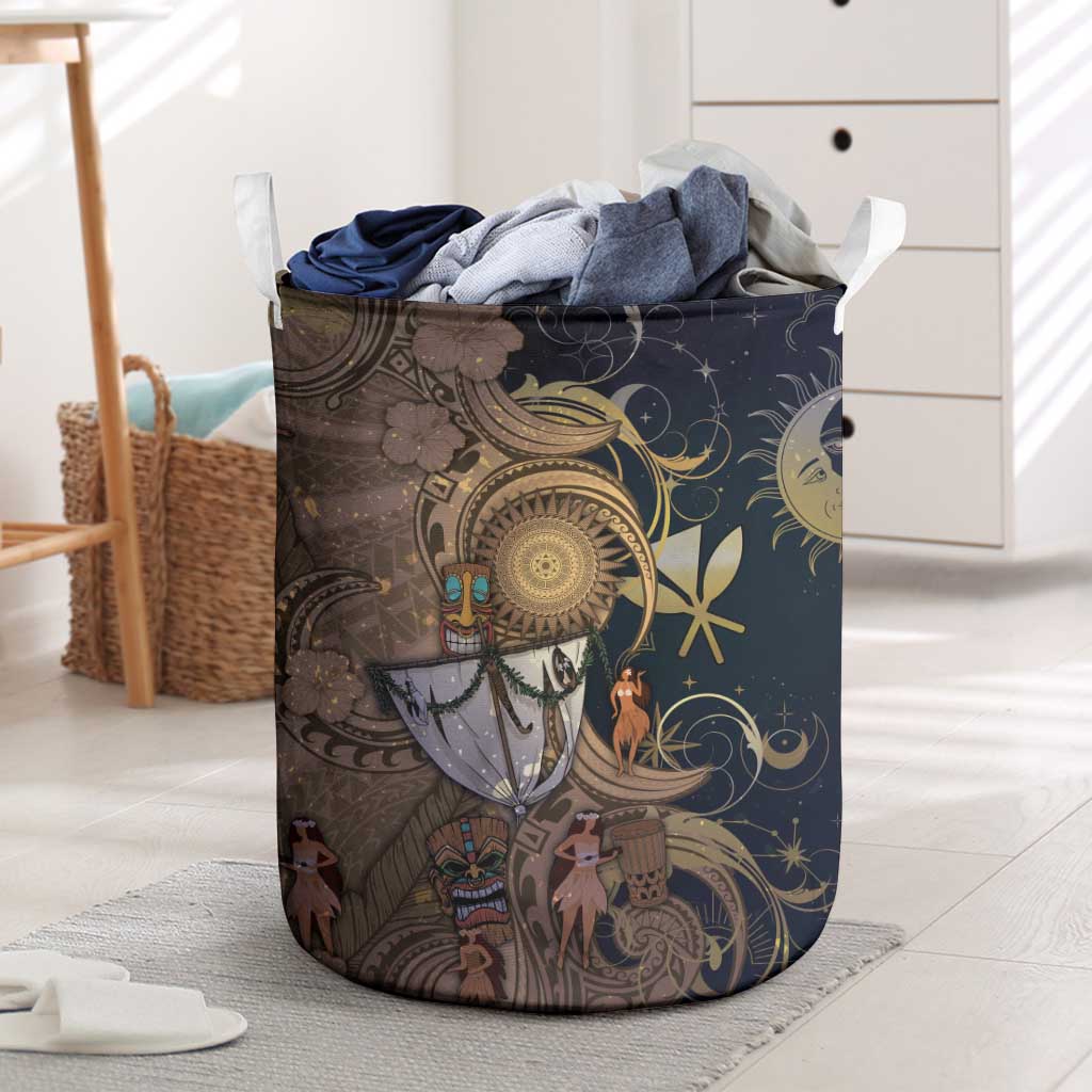 Hawaii Makahiki Laundry Basket Polynesian Sky And Earth - Polynesian Pride